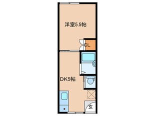 西原コーポの物件間取画像